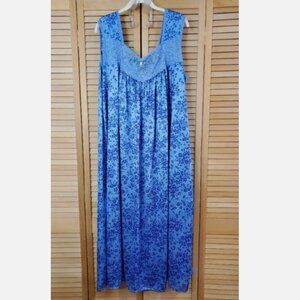 Only Necessities Plus Size Long Tricot Knit Nightgown 1X (22/24)